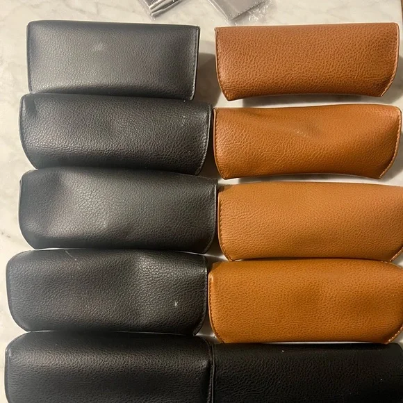 Lot of 10 Ray-Ban Black and Brown Sunglass Cases - Picture 2 of 2